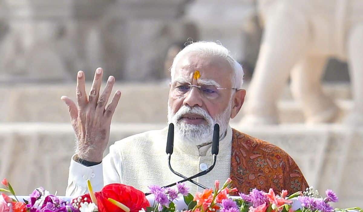 Today, the entire country and entire world is filled with the spirit of Bhagwan Shri Ram: PM Modi at Dhwajarohan Utsav in Ayodhya 