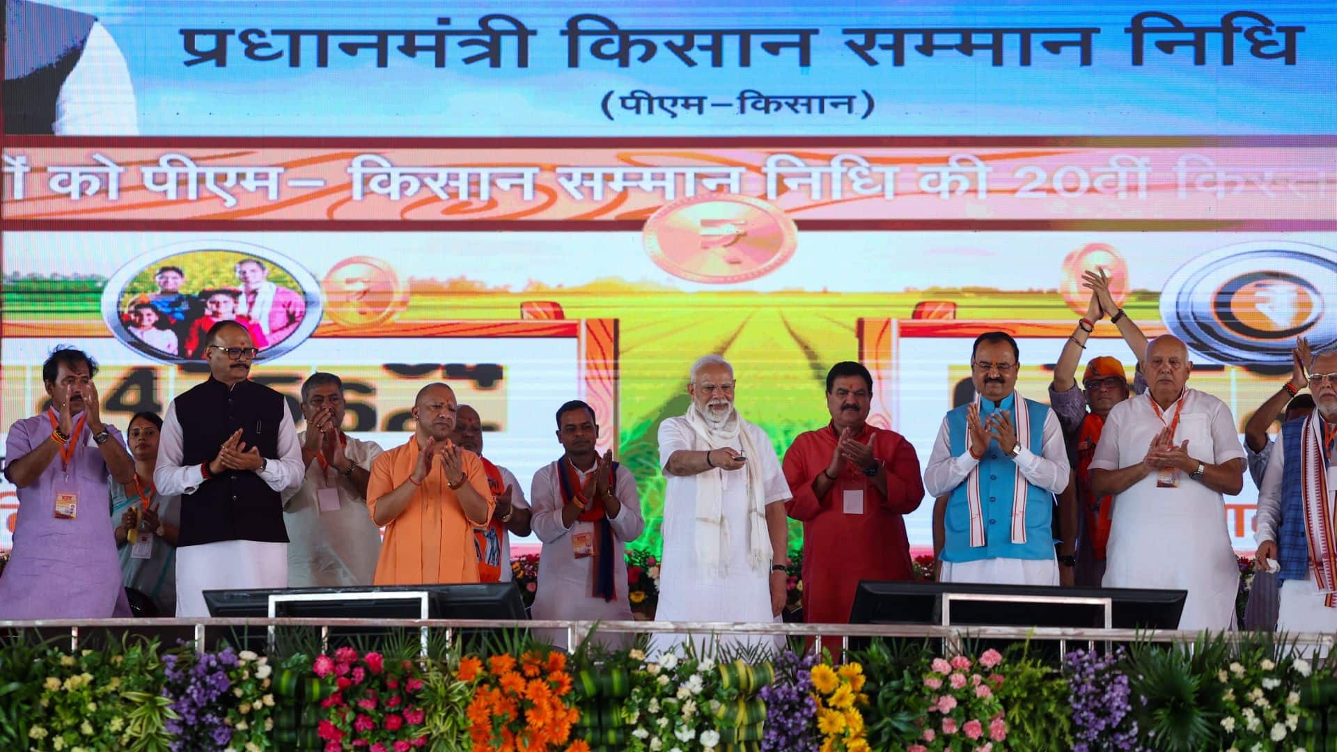 PM Modi lays foundation stone, inaugurates development works worth around Rs 2,200 crore in Varanasi, Uttar Pradesh