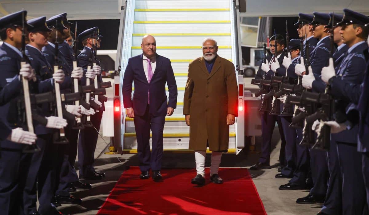 PM Modi arrives in Auckland