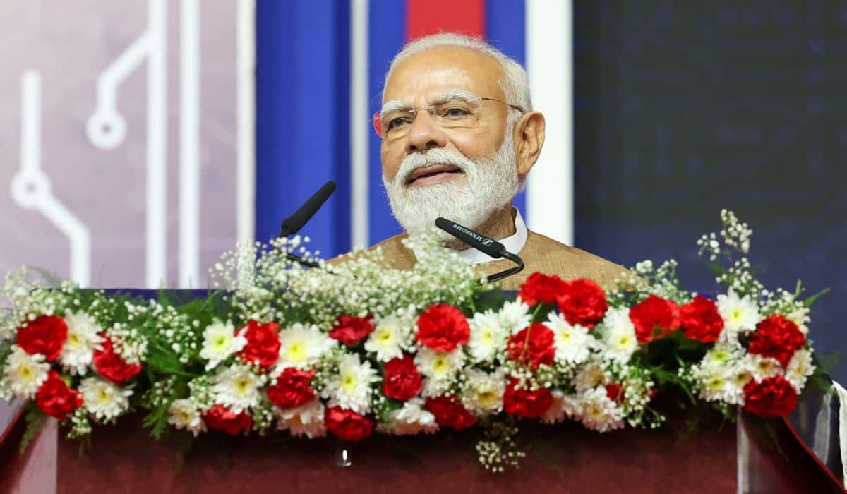 India is building the capacity to design and manufacture at every level of the semiconductor value chain: PM Modi in Sanand, Gujarat