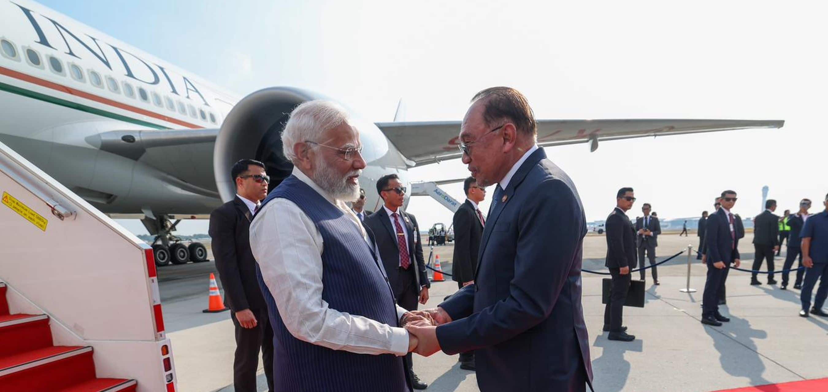 PM Modi arrives to a warm welcome in Kuala Lumpur, Malaysia