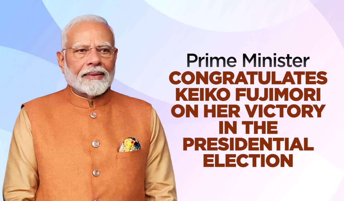 Prime Minister congratulates Keiko Fujimori on her victory in the Presidential election
