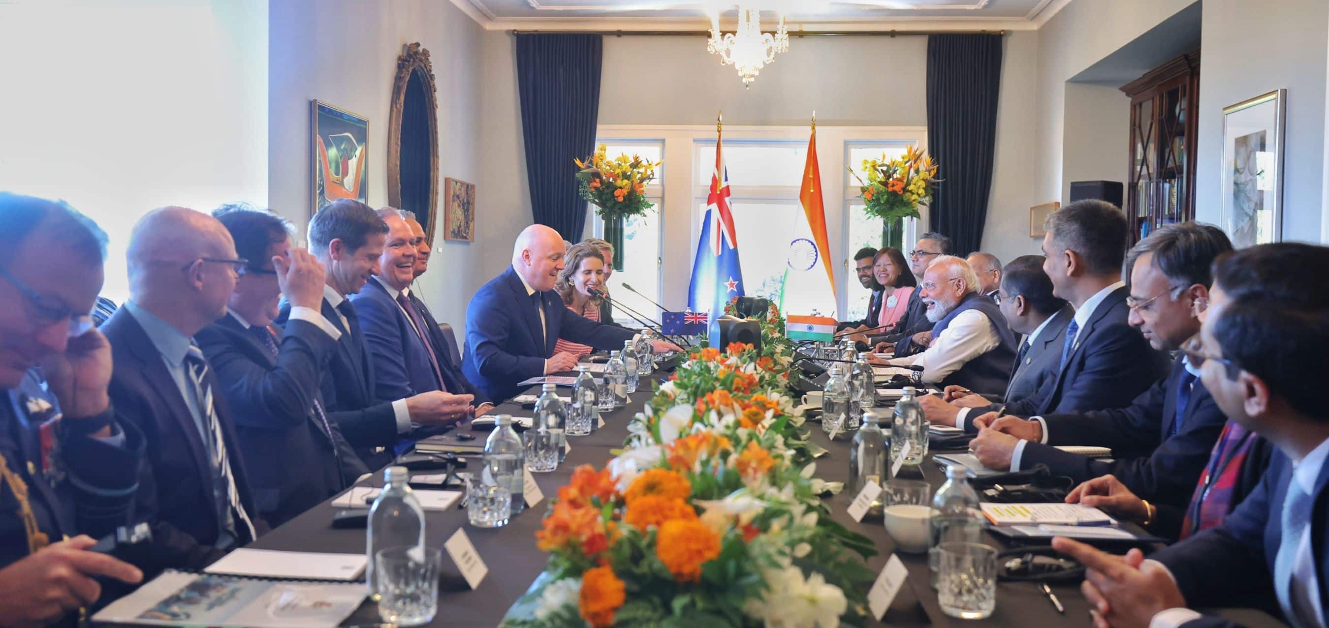 Our firm belief in democratic values makes us natural partners: PM Modi at the India-New Zealand delegation-level talks