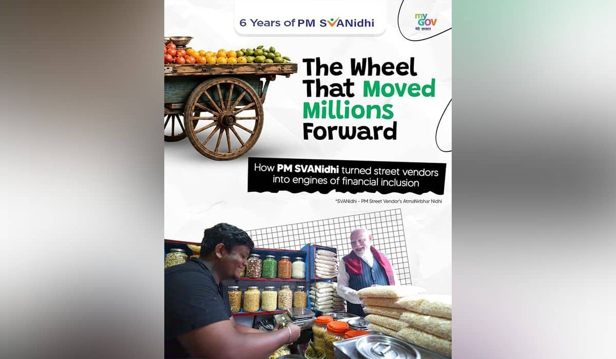 Prime Minister highlights six years of PM SVANidhi scheme and extends best wishes to beneficiaries