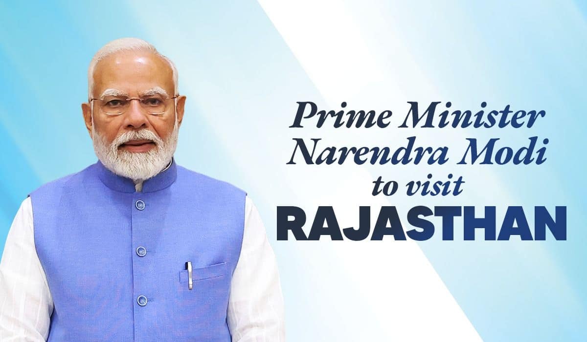 Prime Minister Narendra Modi to visit Rajasthan