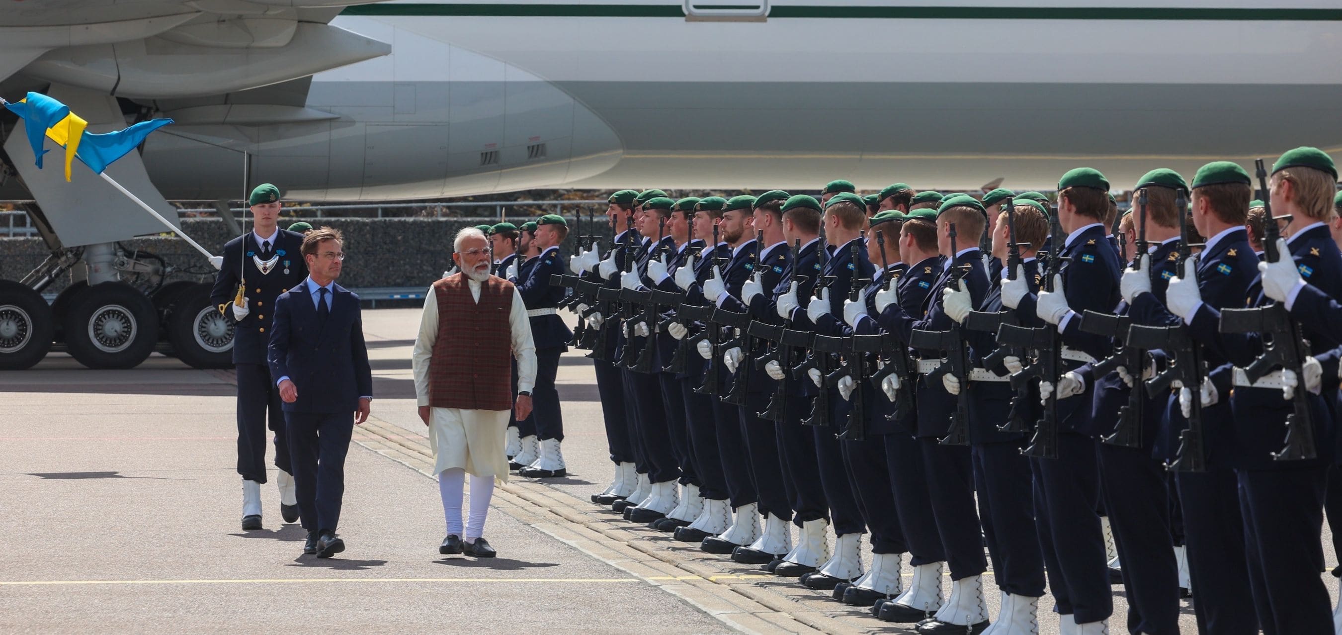 PM Modi arrives in Sweden