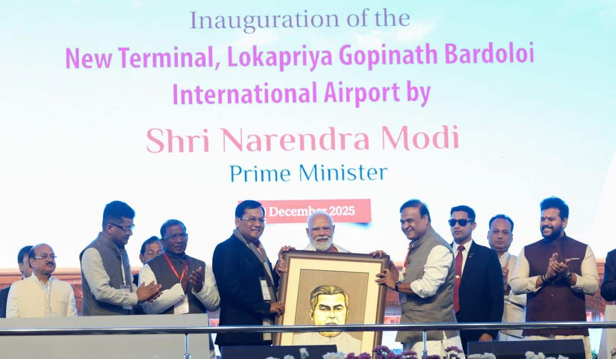PM Modi inaugurates New Terminal Building of Lokapriya Gopinath Bardoloi International Airport in Guwahati, Assam