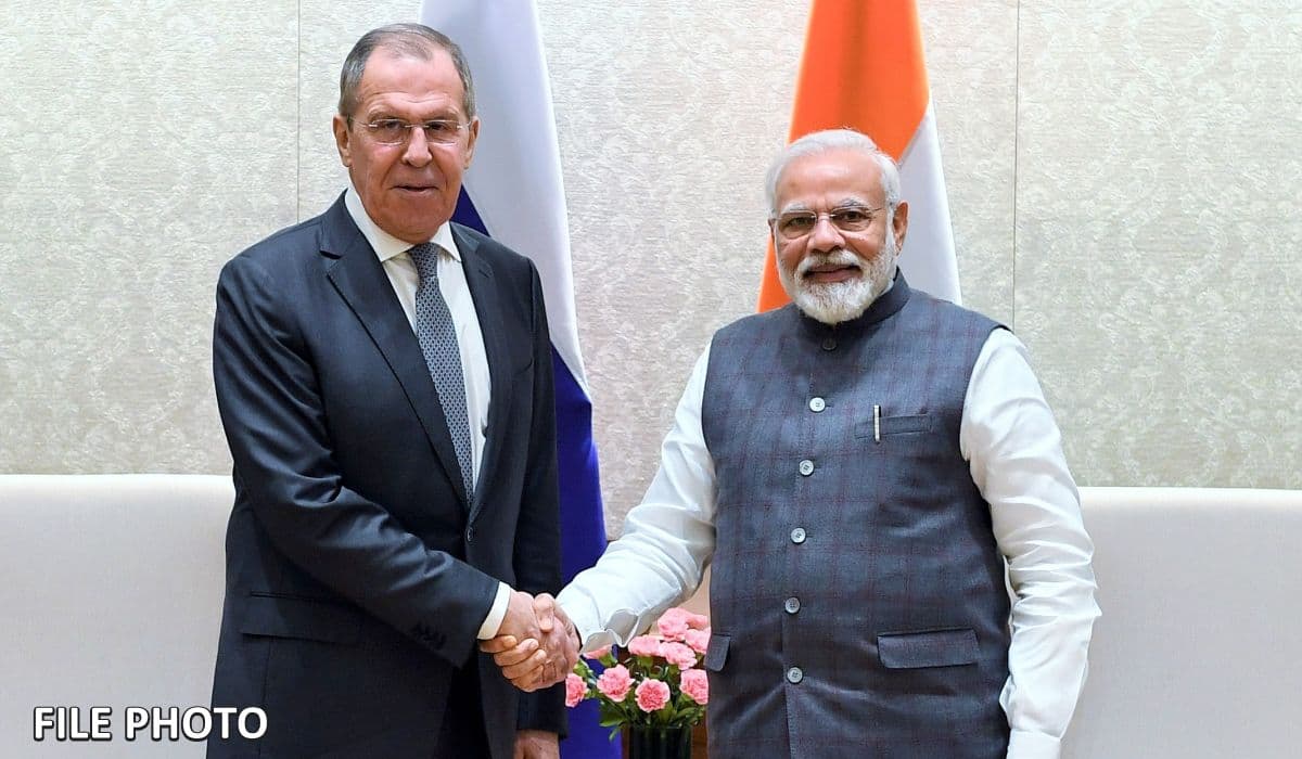 Russia’s Foreign Minister calls on Prime Minister Shri Narendra Modi