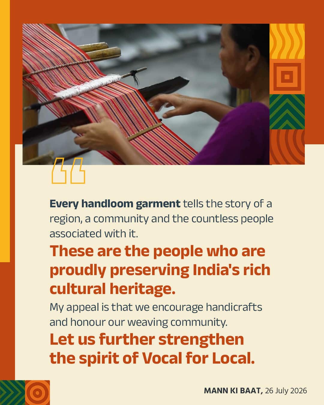 Every handloom garment tells the story of a region, a community and the countless people &hellip;