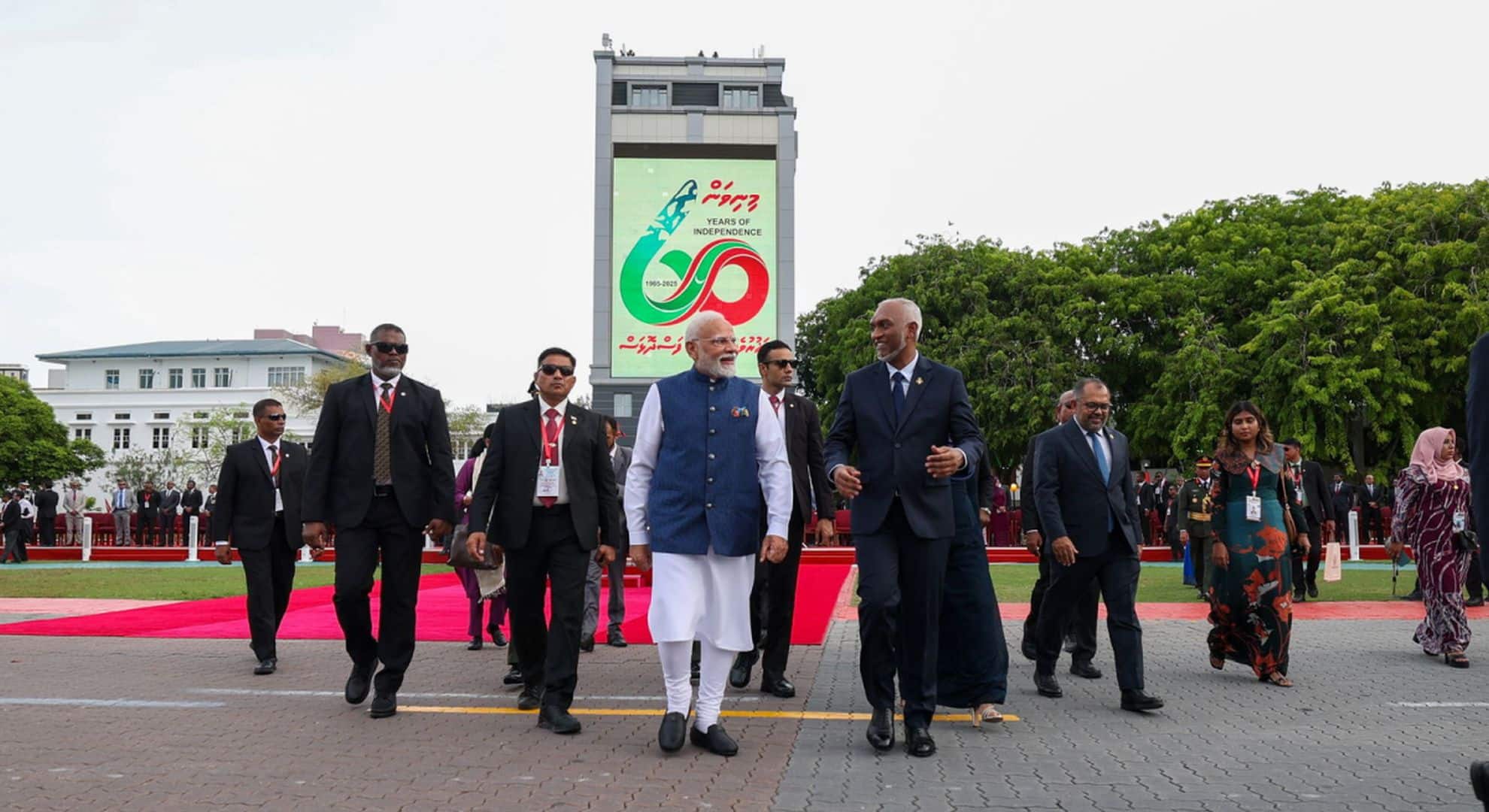 Prime Minister attends the 60th anniversary celebrations of the independence of Maldives as Guest of Honour
