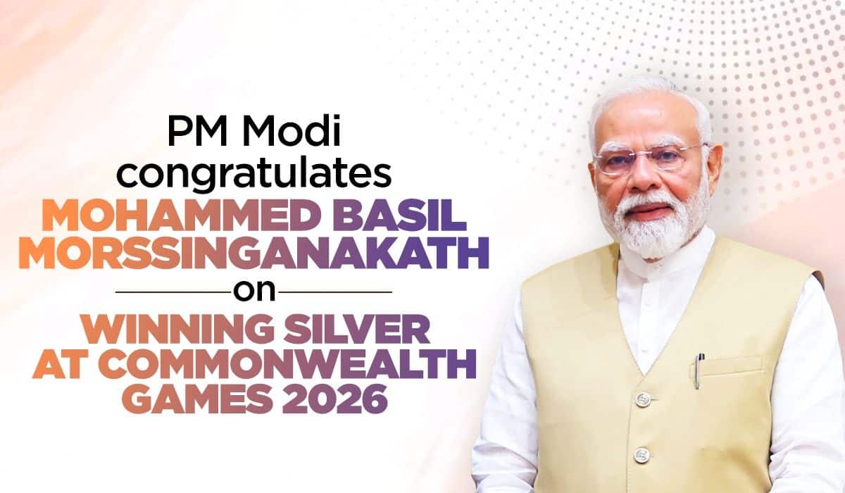 Prime Minister congratulates Mohammed Basil Morssinganakath on winning Silver at Commonwealth Games 2026
