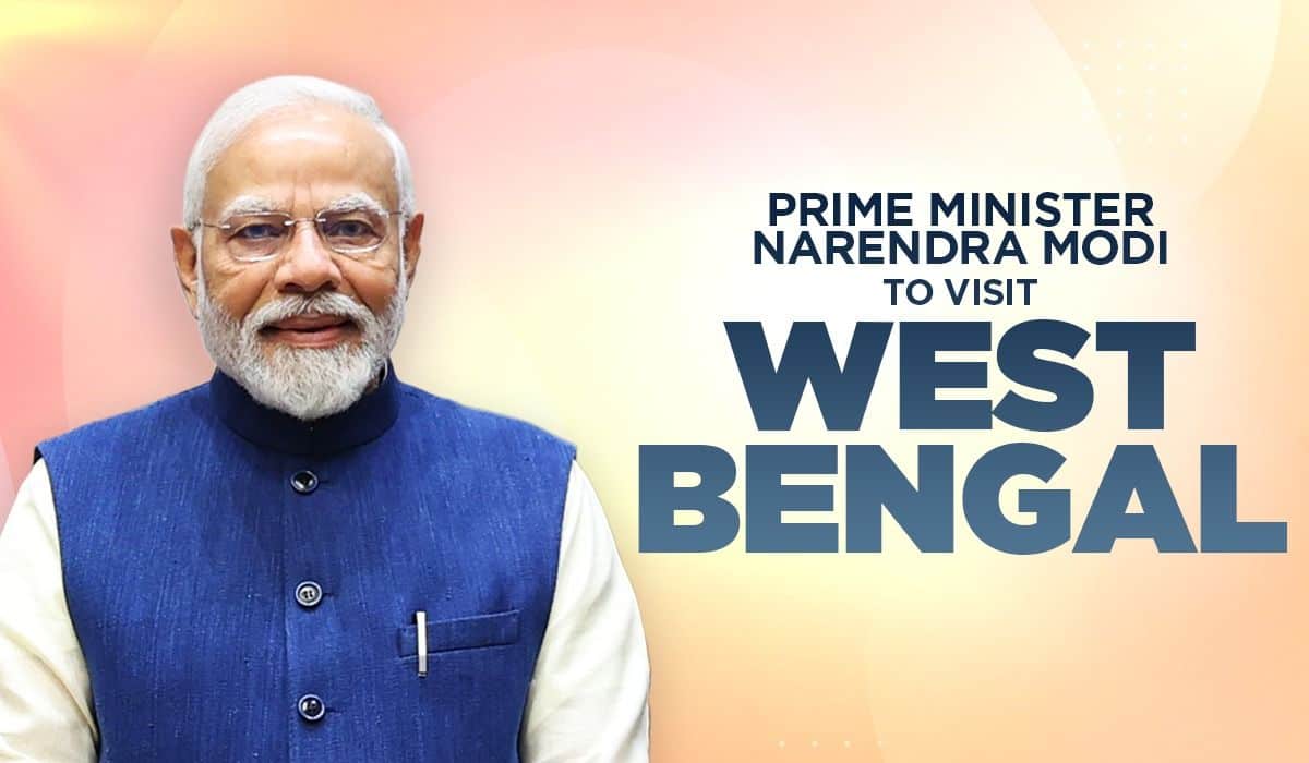 Prime Minister Narendra Modi to visit West Bengal