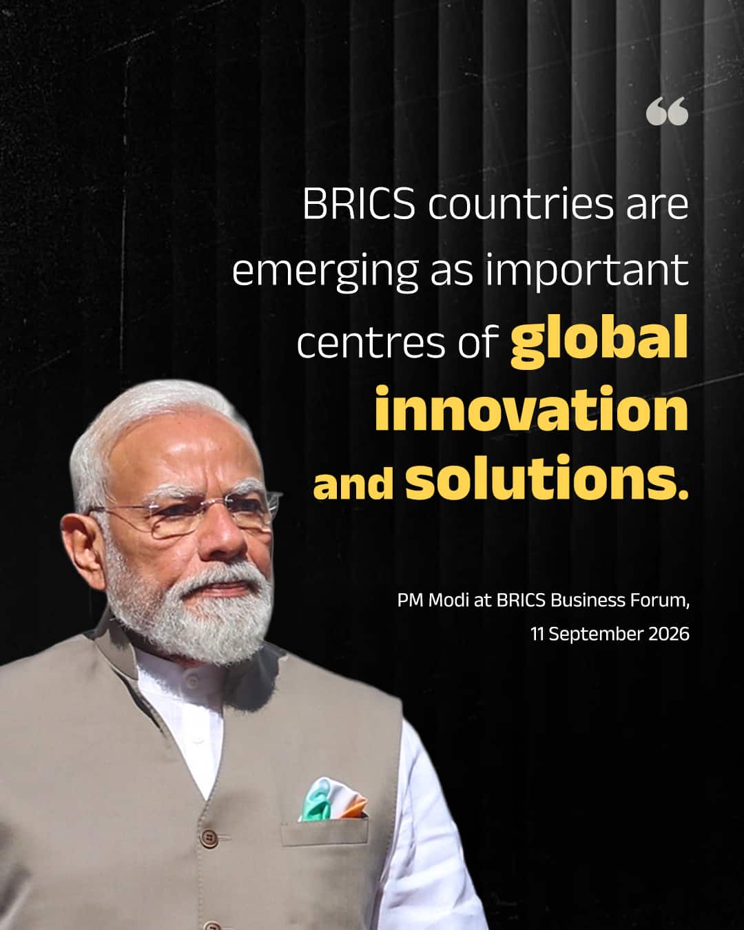 BRICS countries are emerging as important centres of global innovation and solutions.