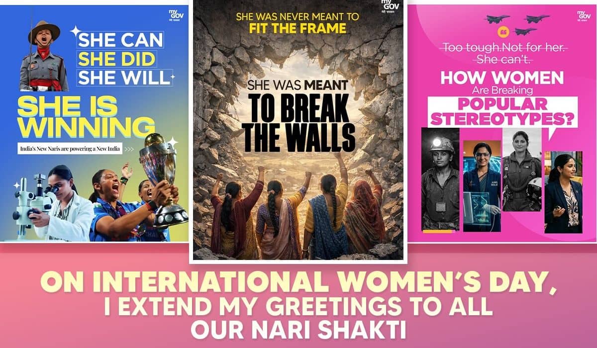 Prime Minister extends greetings on International Women’s Day, lauds the role of Nari Shakti in India’s progress