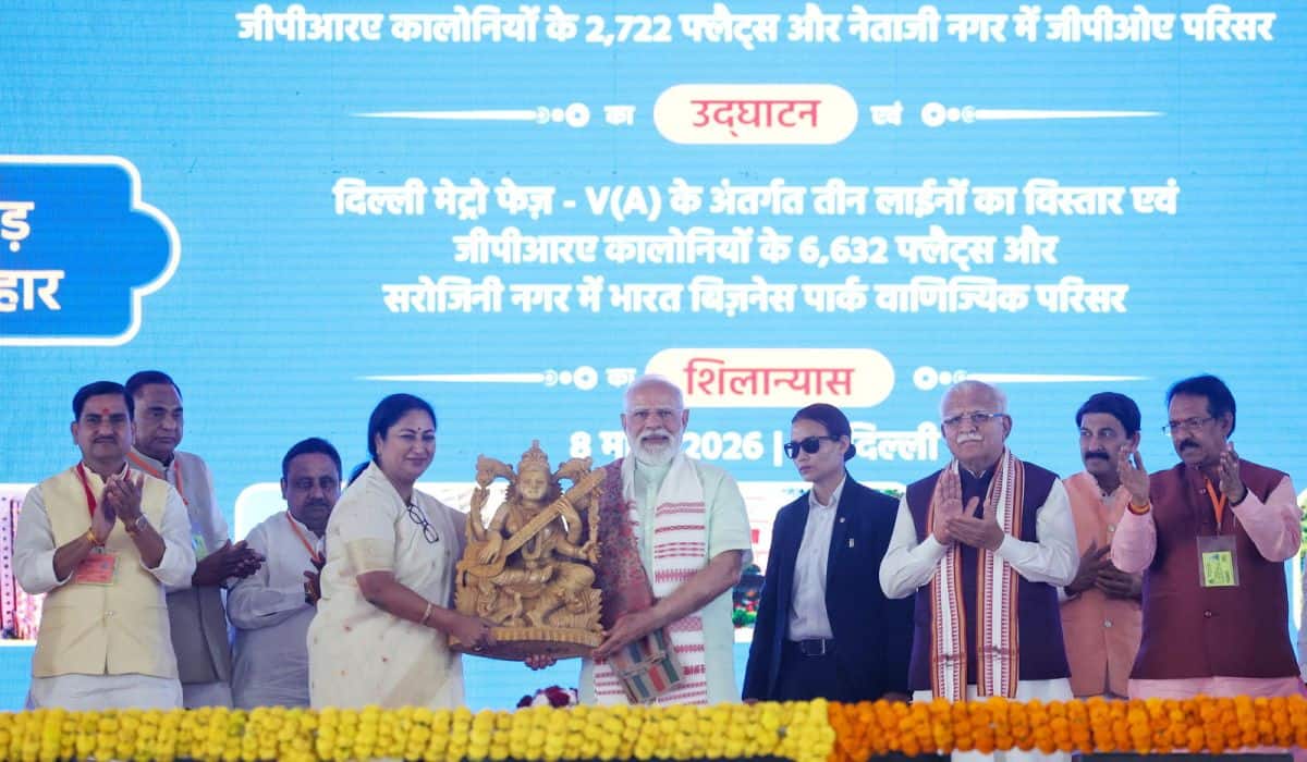 PM Modi inaugurates, lays the foundation stone of multiple development projects worth around ₹33,500 crore in Delhi