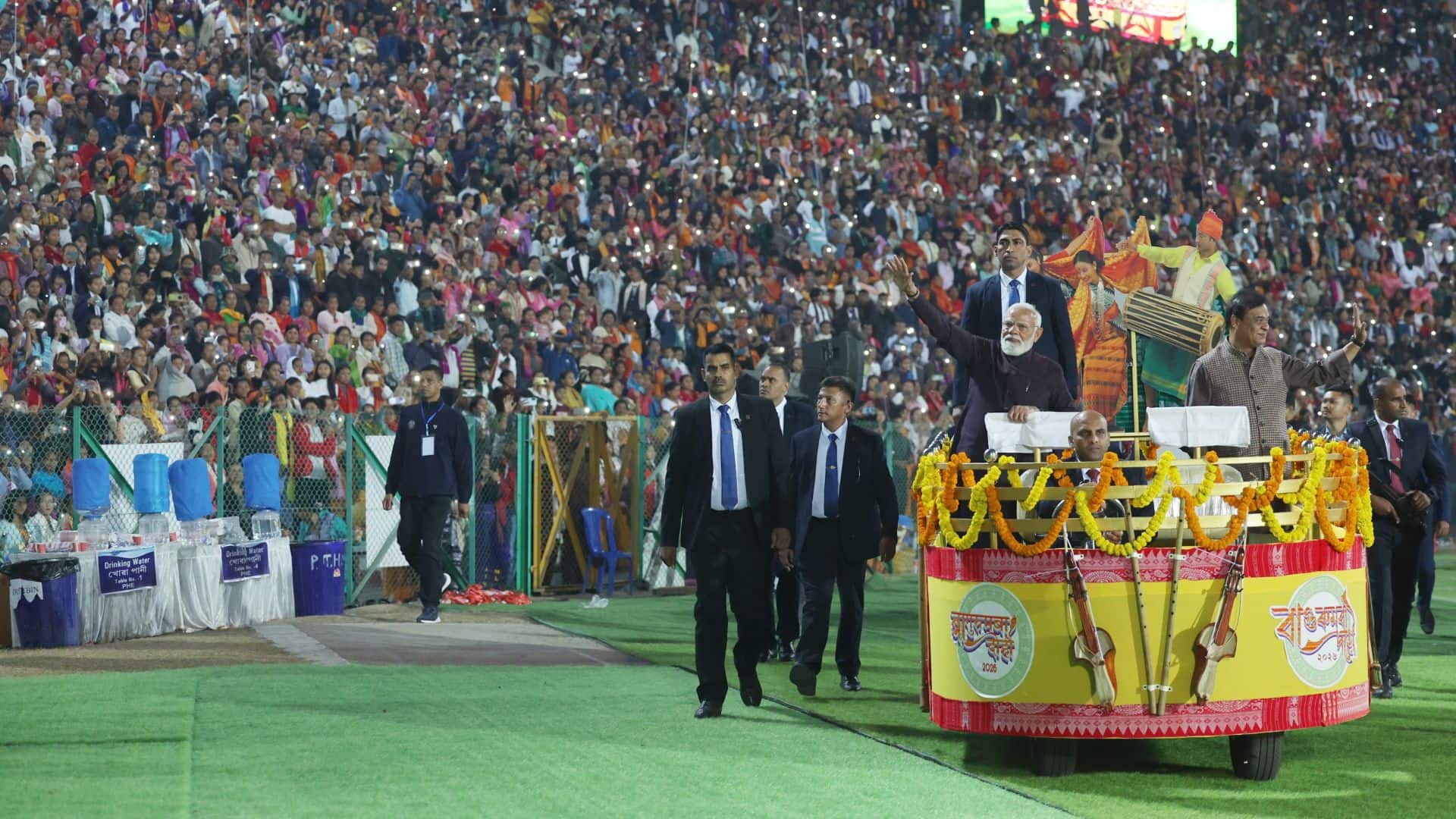 Prime Minister Shri Narendra Modi addresses the Bagurumba Dwhou program in Guwahati, Assam