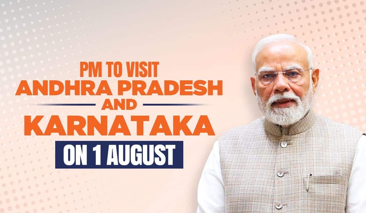 PM to visit Andhra Pradesh and Karnataka on 1 August