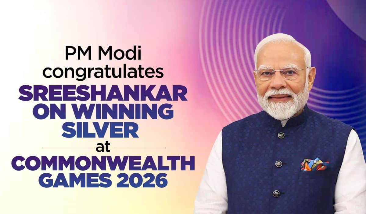 Prime Minister congratulates Sreeshankar on winning Silver at Commonwealth Games 2026