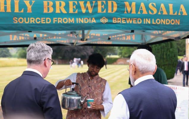 ‘From one chaiwala to another’: UK-based Indian tea seller gets viral ‘chai connect’ moment with PM Modi, Keir Starmer 
