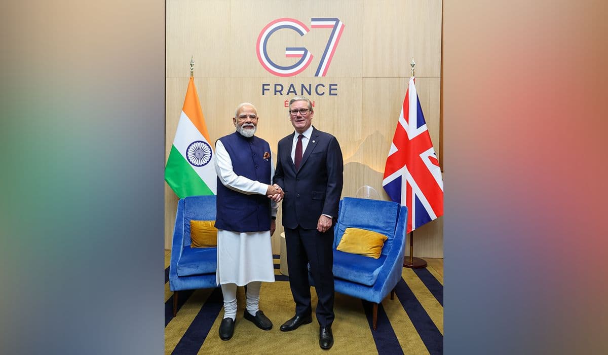 Prime Minister’s meeting with Prime Minister of UK on the sidelines of the G7 Summit