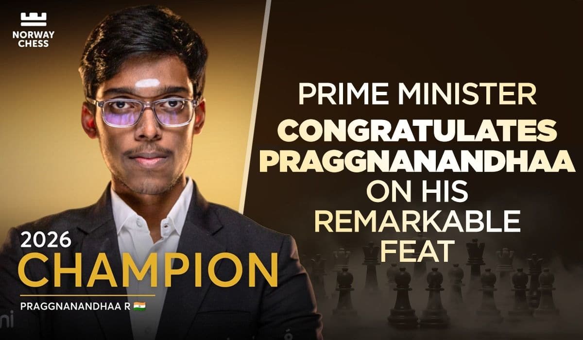 Prime Minister congratulates Praggnanandhaa on his remarkable feat