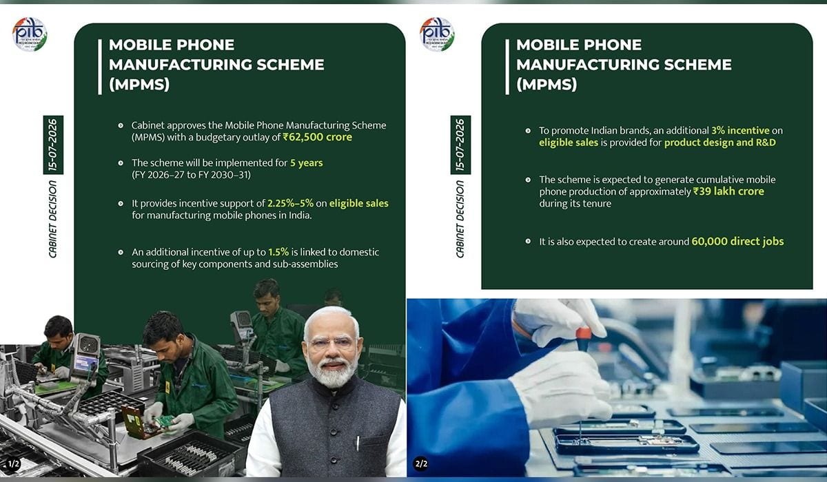 Cabinet approves Mobile Phone Manufacturing Scheme (MPMS)