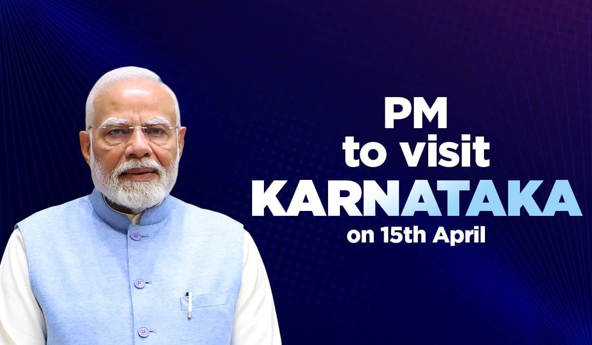 PM to visit Karnataka on 15th April