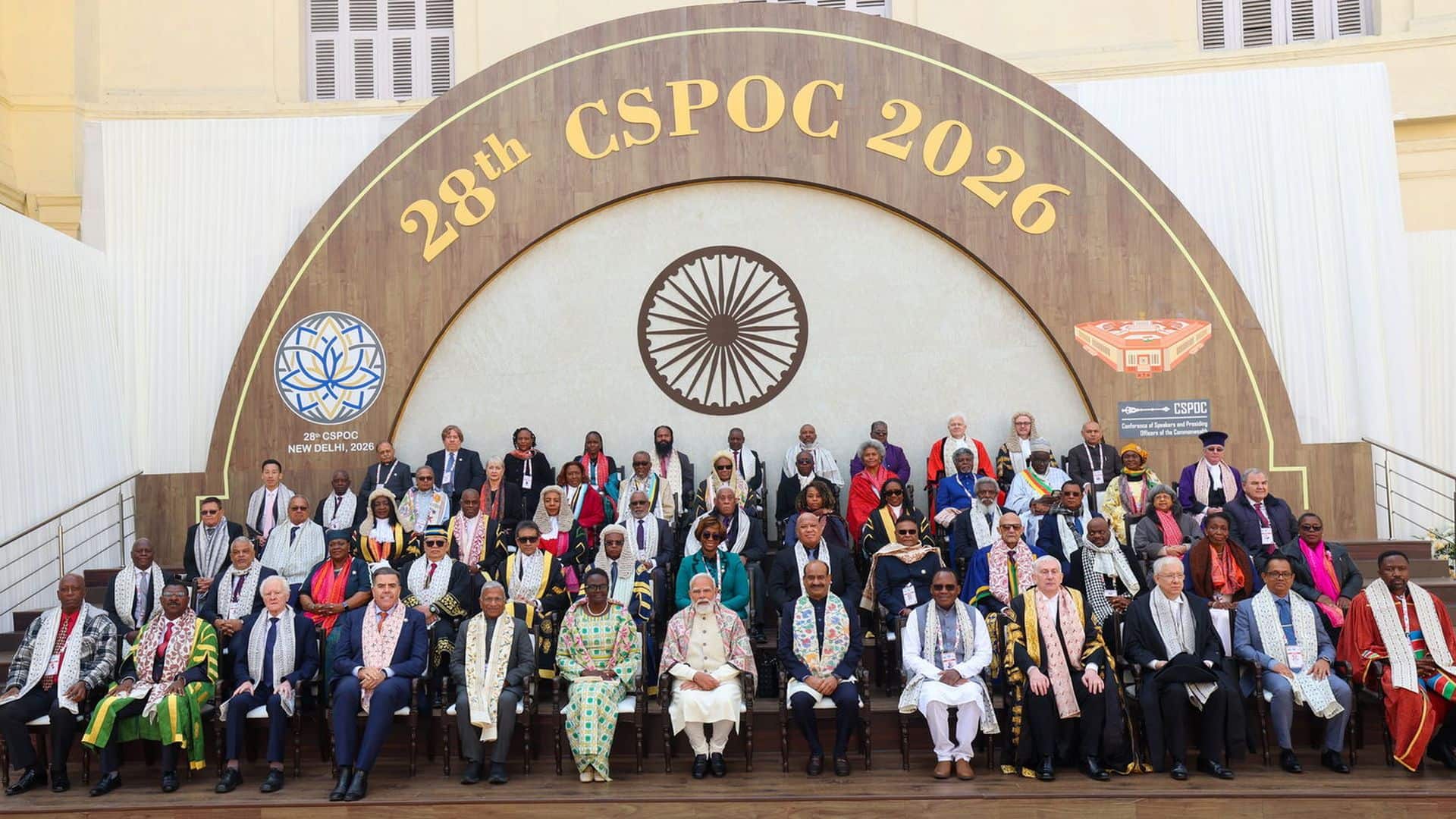 PM Modi inaugurates the 28th CSPOC at the Central Hall of Samvidhan Sadan