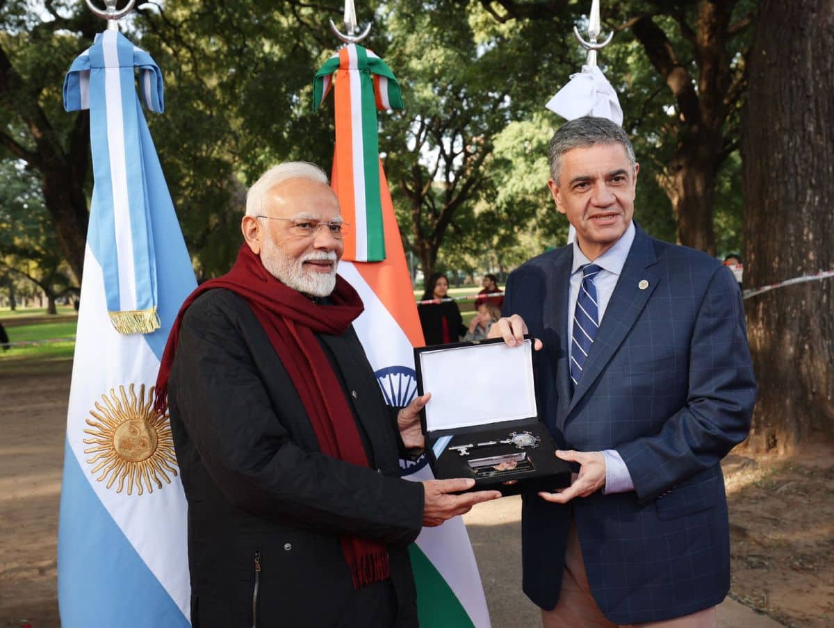 PM Modi conferred with Key to the City of Buenos Aires