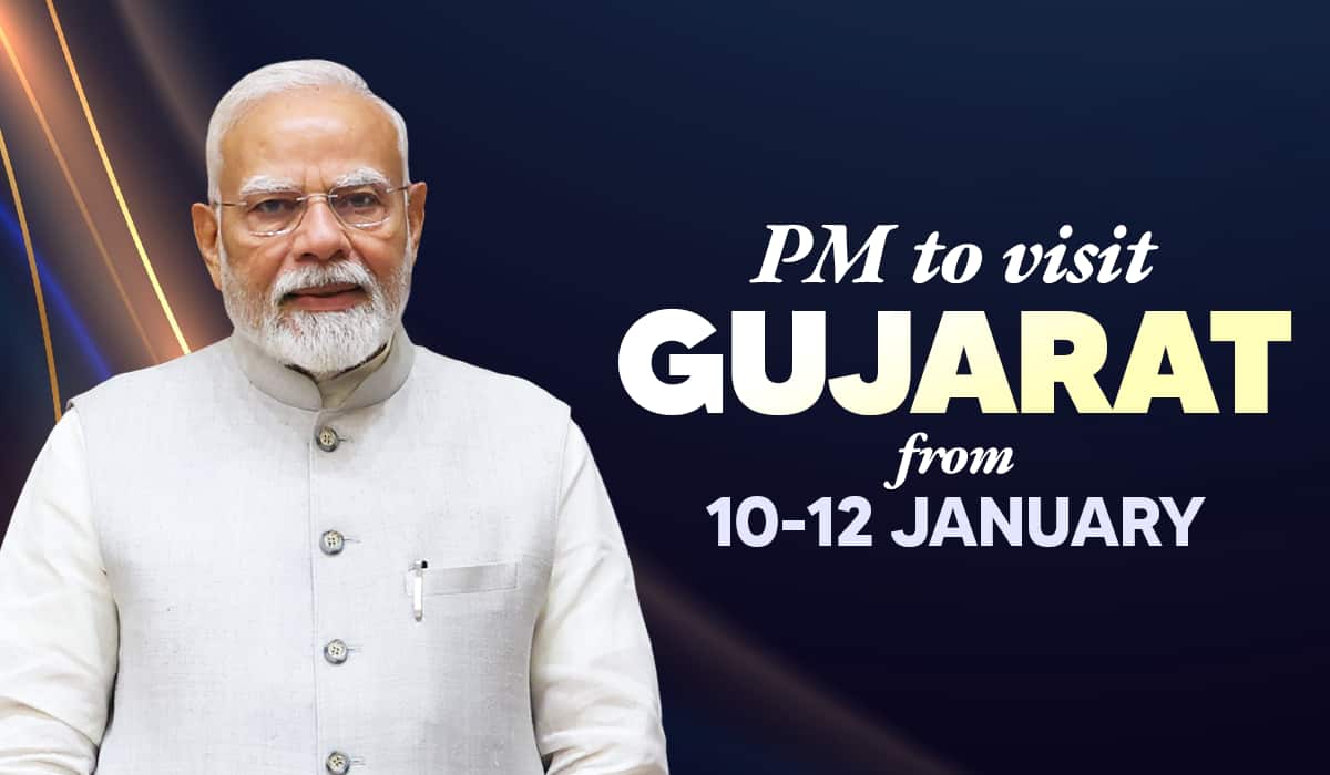 PM to visit Gujarat from 10-12 January