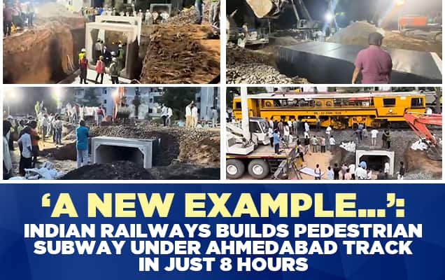 ‘A New Example...’: Indian Railways Builds Pedestrian Subway Under Ahmedabad Track In Just 8 Hours 