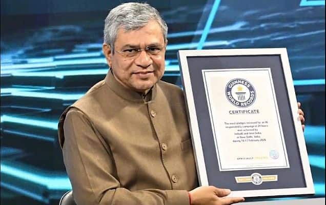 India sets Guinness World Record with over 2.5 lakh AI responsibility pledges 