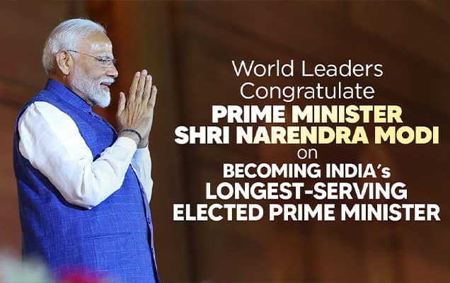 World leaders laud PM Modi's leadership on eve of becoming India's longest-serving elected Prime Minister