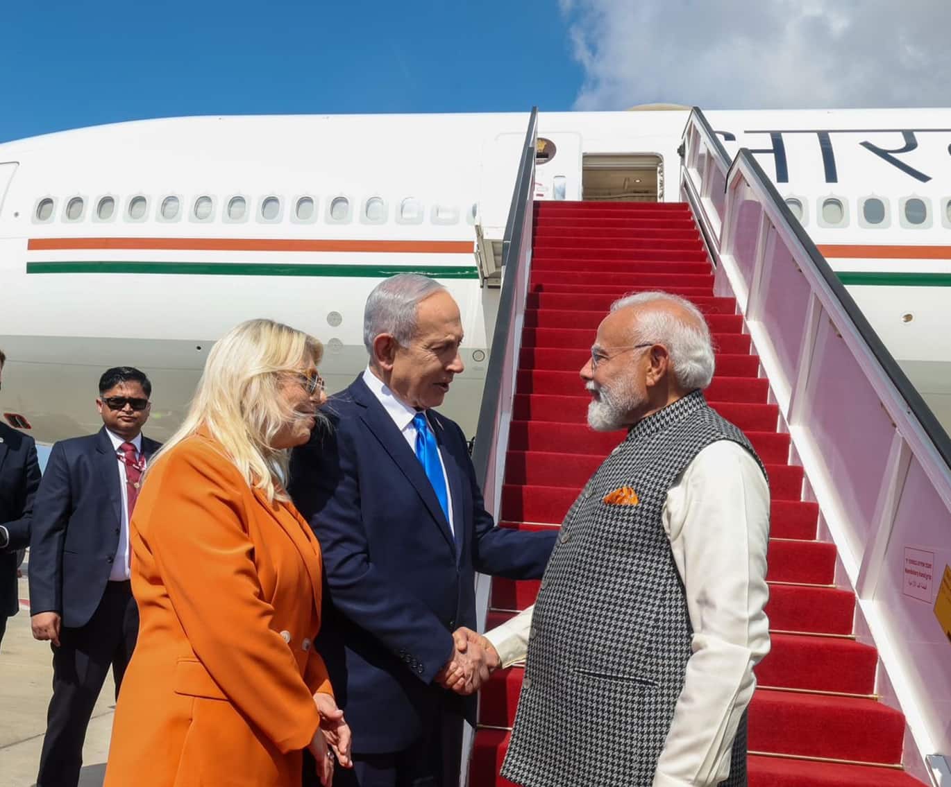 PM Modi arrives in Tel Aviv, Israel 