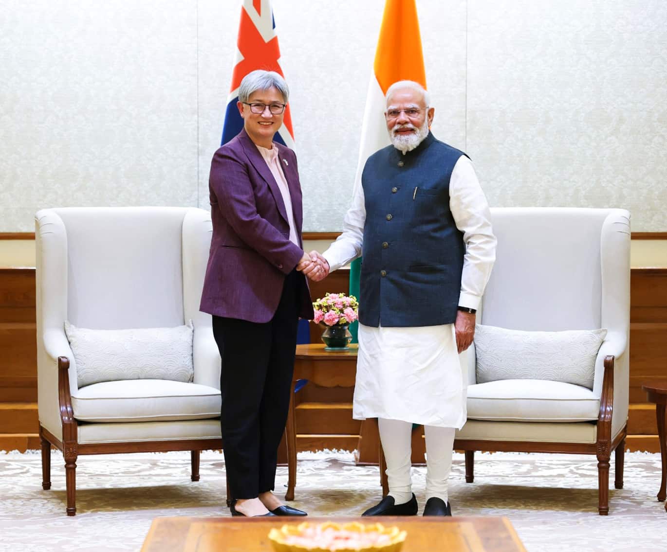 Minister for Foreign Affairs of Australia Senator Penny Wong meets Prime Minister