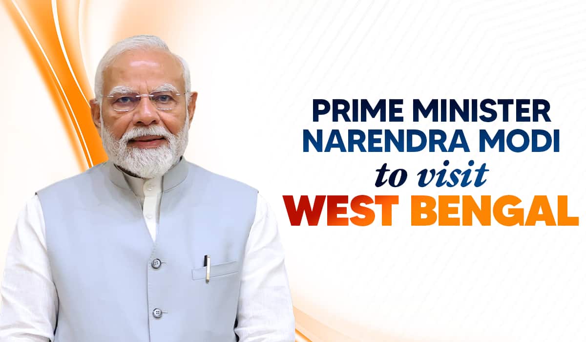 Prime Minister Narendra Modi to visit West Bengal