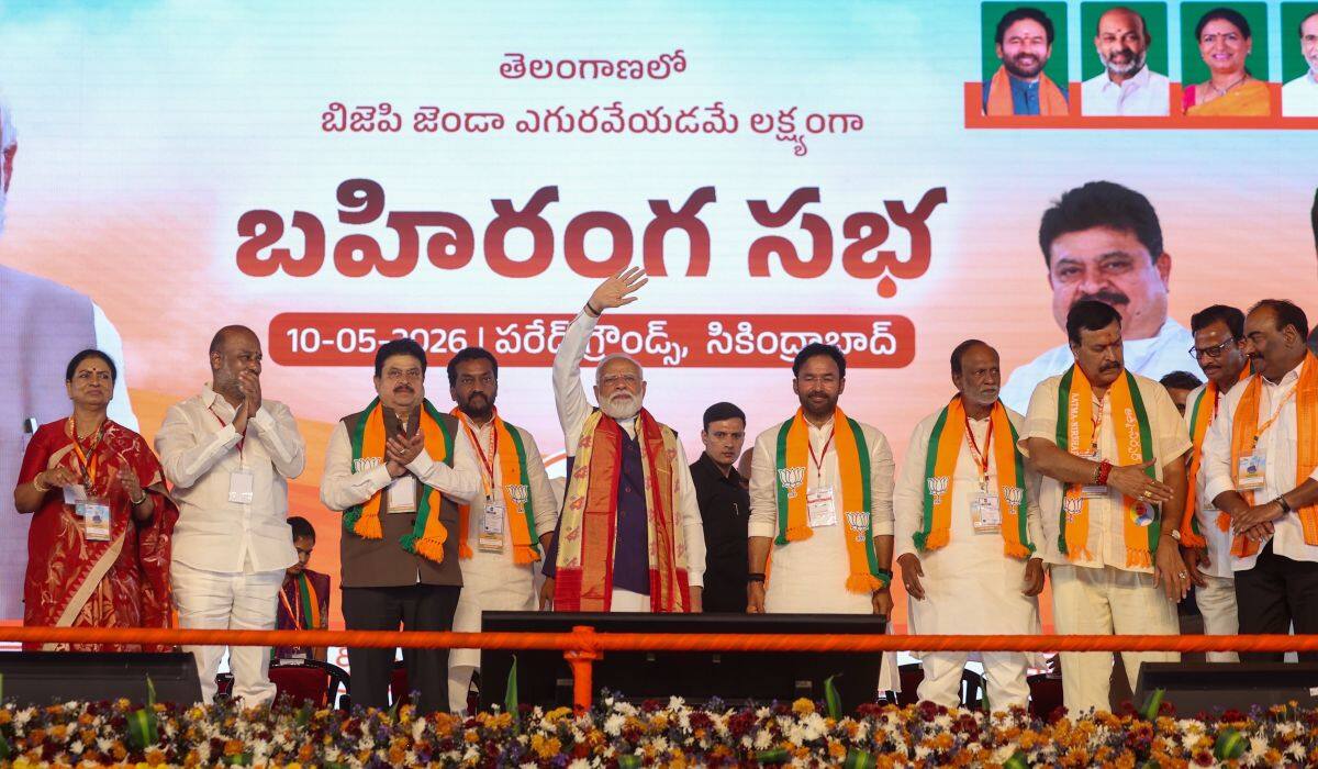 PM Modi’s massive rally in Hyderabad focuses on self-reliance and a Viksit Telangana