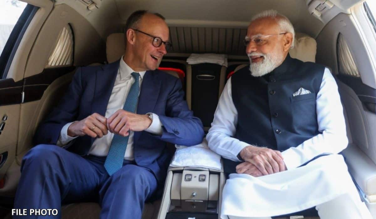 Prime Minister Narendra Modi receives a telephone call from the Chancellor of Germany