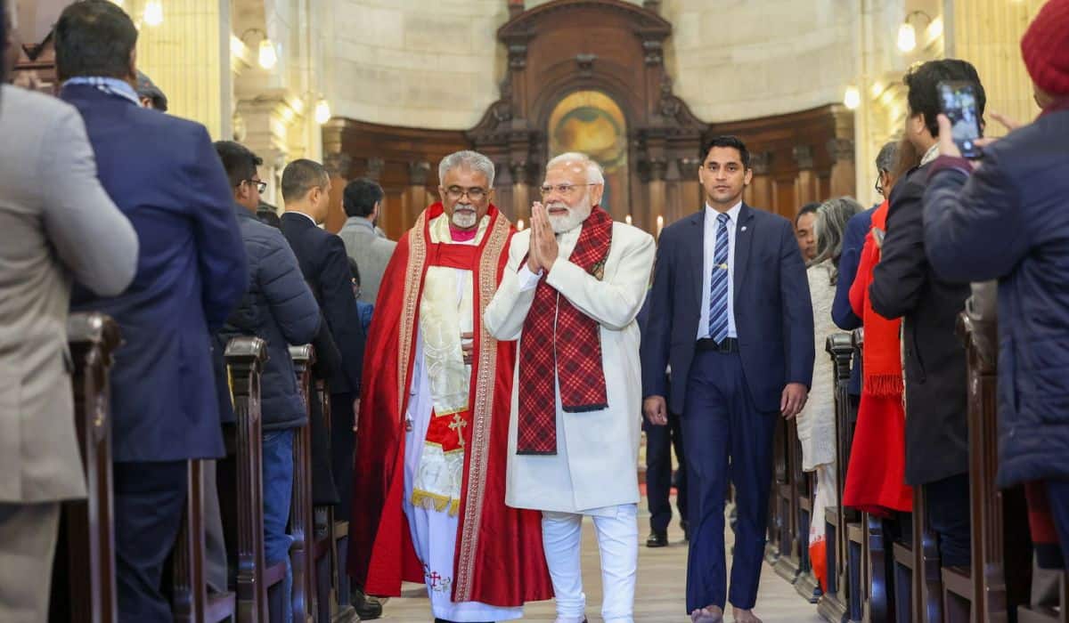 Prime Minister attends Christmas morning service