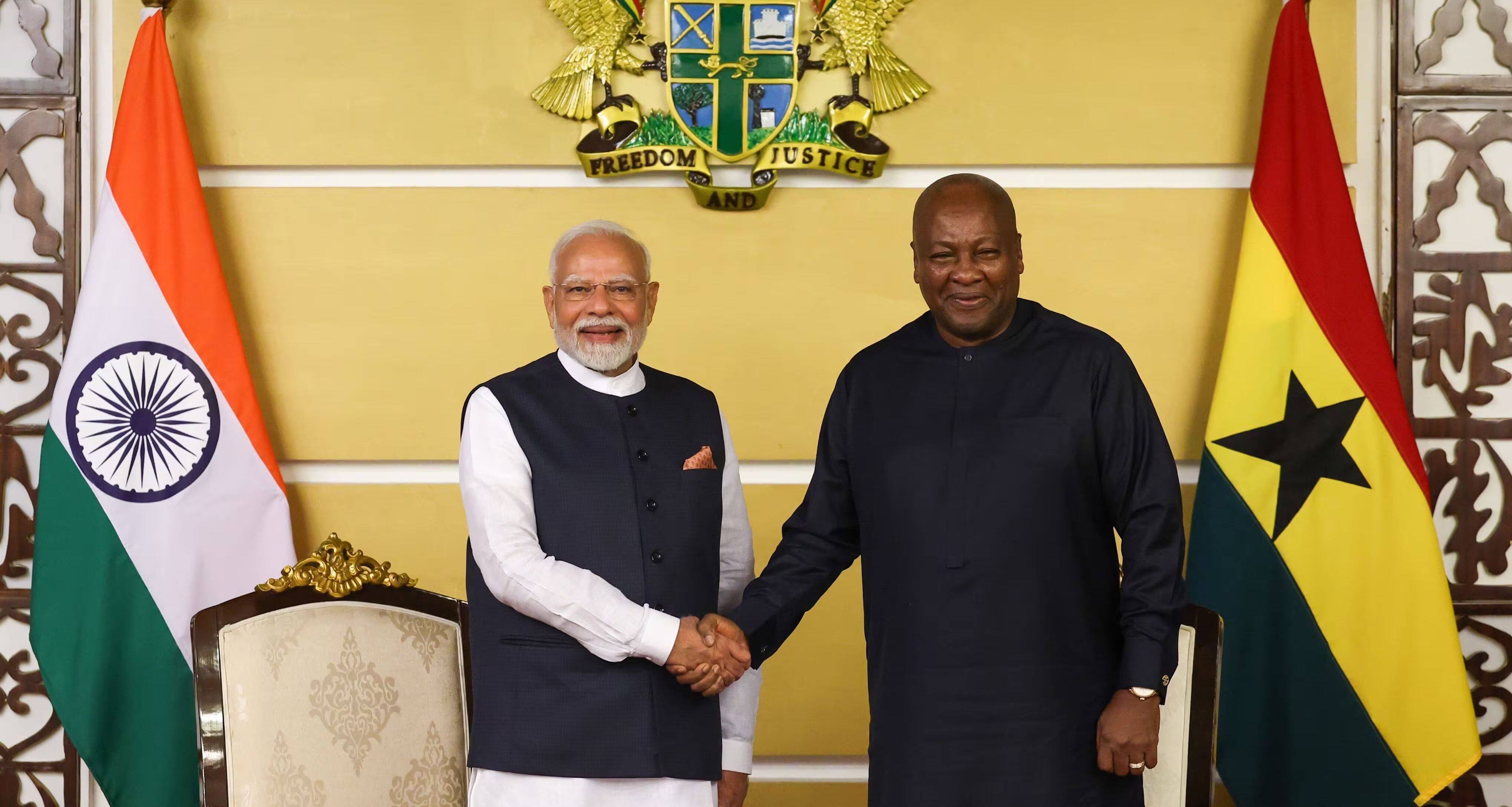 PM  Modi meets with the President of Ghana
