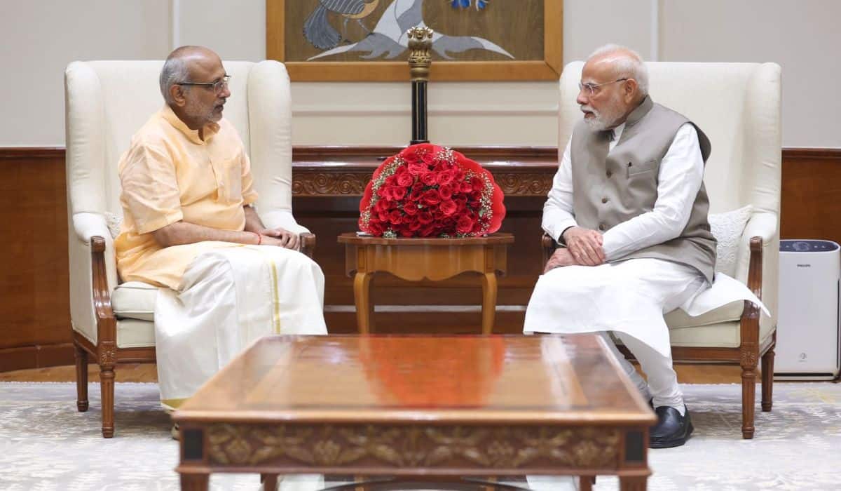 NDA’s Vice Presidential nominee Thiru CP Radhakrishnan Ji meets Prime Minister