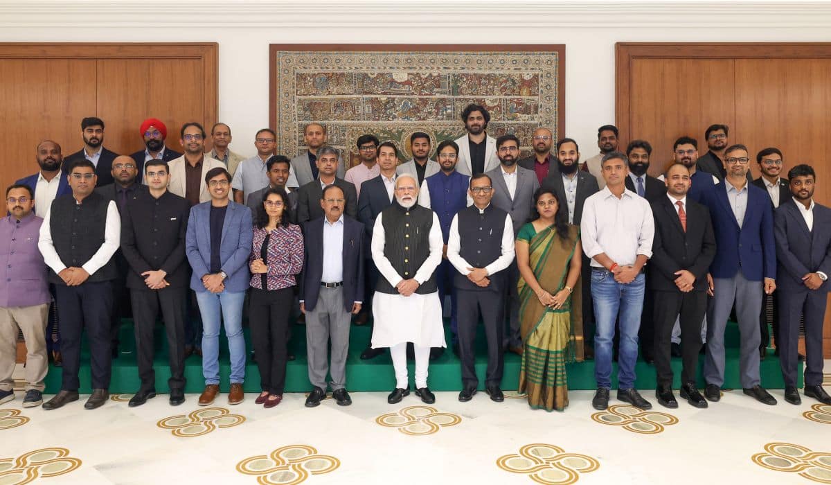 PM Modi interacts with Space Startup CEOs