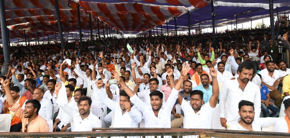PM Modi addresses massive rally in Gangavathi, Karnataka 