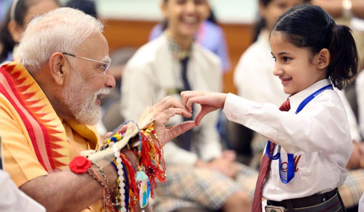 Prime Minister shares highlights from special Raksha Bandhan celebrations