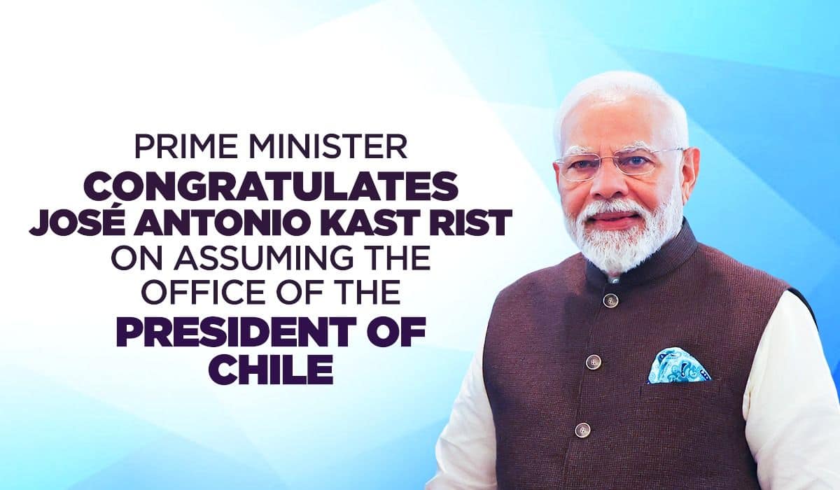 Prime Minister congratulates José Antonio Kast Rist on assuming the office of the President of Chile