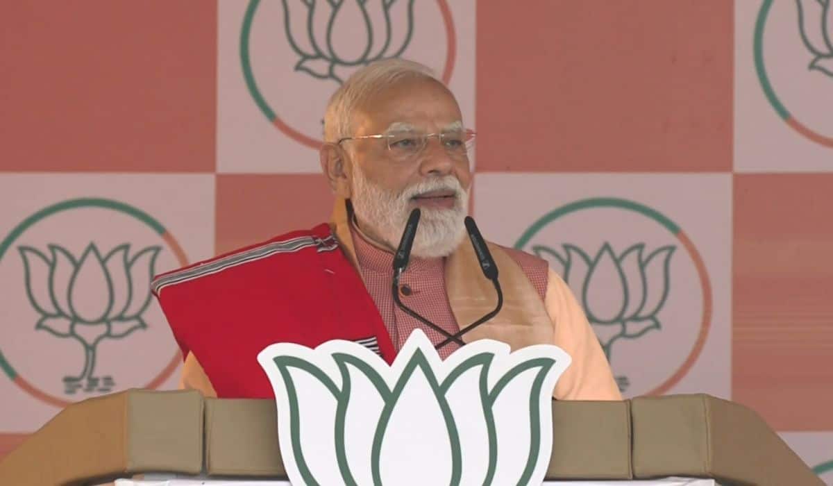 PM Modi sets tone for Assam polls with high-energy Gogamukh rally