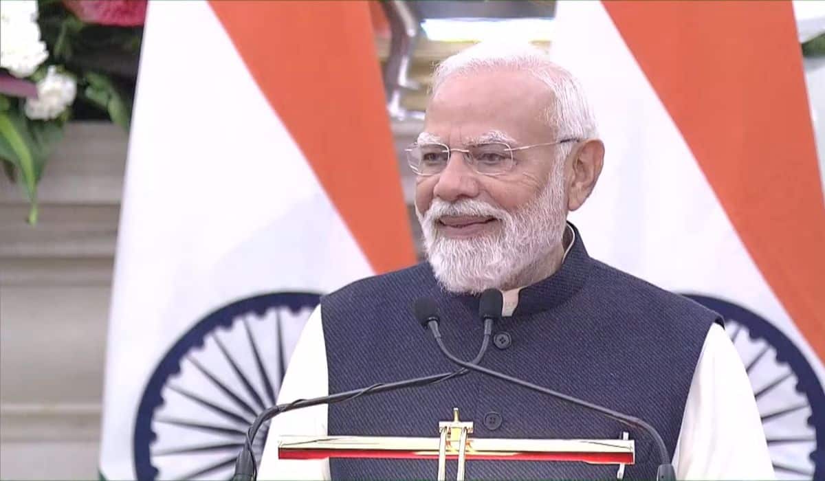 Press statement by the Prime Minister during the joint press statement with the President of Russia