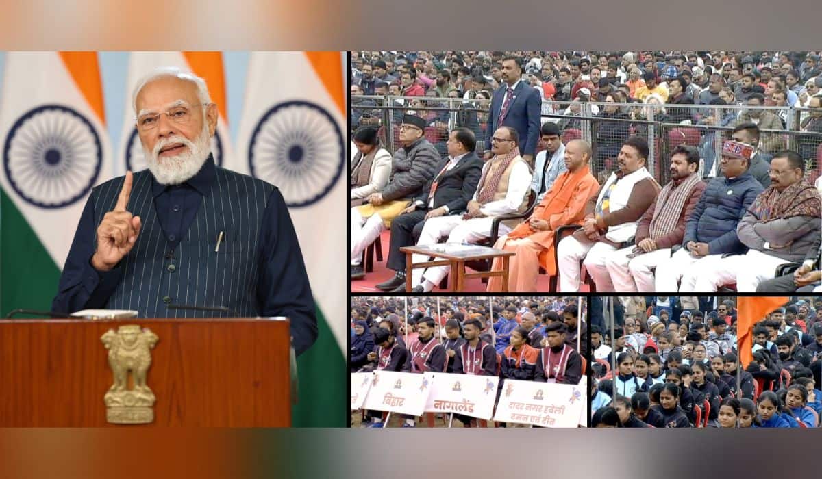 PM Modi inaugurates the 72nd National Volleyball Tournament in Varanasi via video conferencing