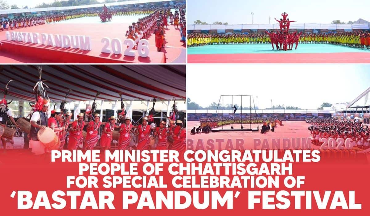 Prime Minister congratulates people of Chhattisgarh for special celebration of ‘Bastar Pandum’ festival