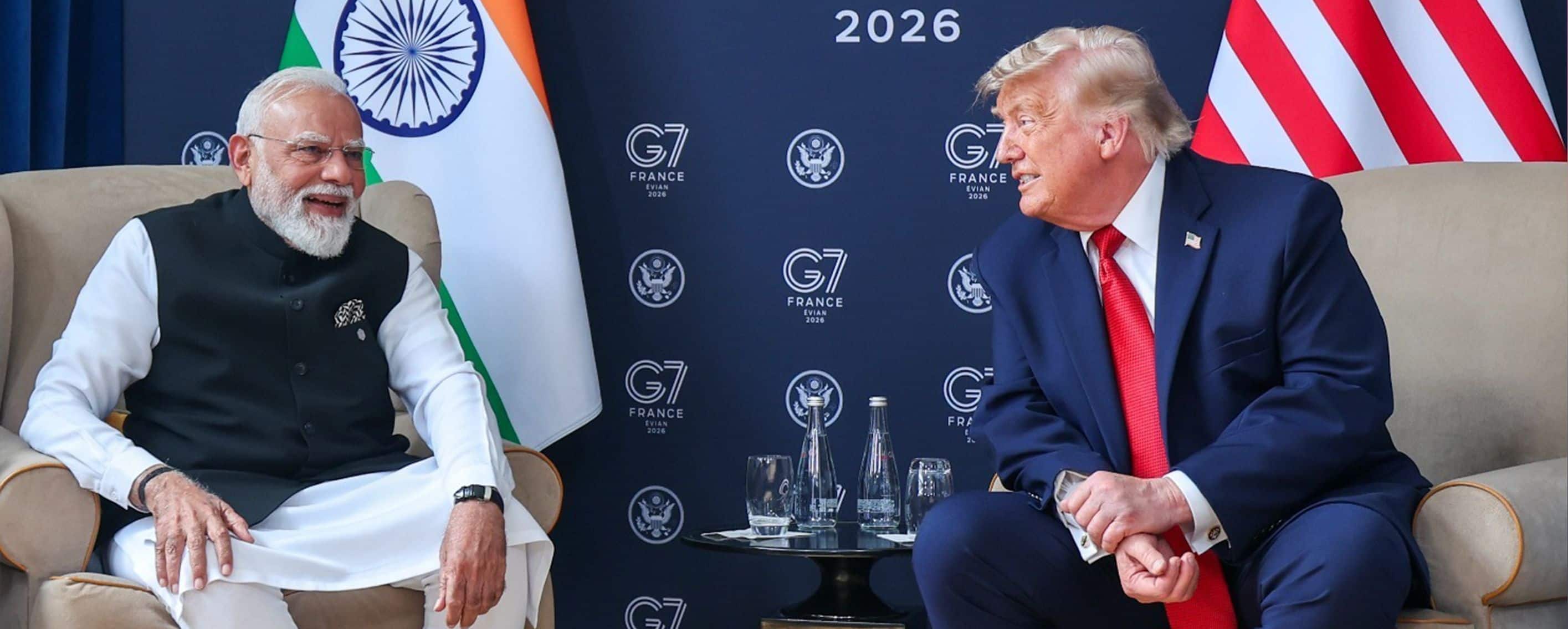 Prime Minister meets President of the United States of America on the sidelines of the G7 Summit in Evian
